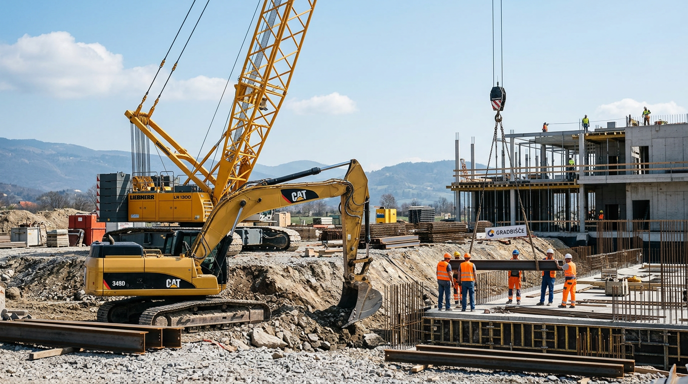 Gradbeni stroji in natančna zemeljska dela
